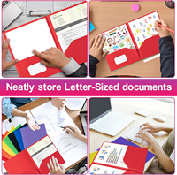 Carpeta de Archivos Personalizada de Primera Calidad con Impresión Personalizada |   Organizador de Documentos de 2 Bolsillos al por Mayor para Material Escolar y de Oficina