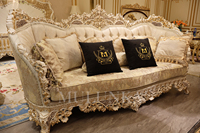 Canapé Sectionnel Luxe Moderne Ensemble De Haute Qualité Bois Sculpté Royal Modulable Personnalisable Usage Hôtelier Avec Rangement Intégré