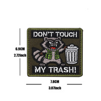 Prêt à expédier : Patch brodé motif Raton laveur pompier, insigne moral pour sacs à dos tactiques, sacs d'assaut, chapeaux