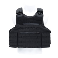 Chaleco Táctico de Protección VANDA 500D de Nailon con Corte Láser, Cierres Impermeables y Sistema Modular MOLLE para Servicio de Seguridad