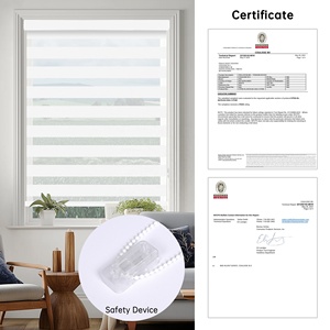 Tende <span class=keywords><strong>a</strong></span> <span class=keywords><strong>Rullo</strong></span> <span class=keywords><strong>Zebra</strong></span> Elettriche Verticali Professionali Moderne con Meccanismo <span class=keywords><strong>a</strong></span> Molla Integrato per Finestre alla Francese - Product Image 2