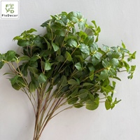 Feuilles de menthe artificielles de haute qualité, 81 cm, aspect réaliste, feuilles de menthe verte, verdure pour la décoration de mariage, de la maison, du salon