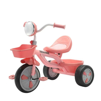 Tricycle pour enfants à 3 roues, jouet à pousser pour bébés de 2 à 3 ans, vélo tricycle pour enfants avec éclairage et musique, vente chaude à prix abordable