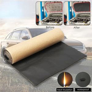 Rouleau de coton isolant thermique, feuille de caoutchouc plastique, 300C, ignifuge, insonorisant, auto-adhésif, utilisation automobile - Product Image 4