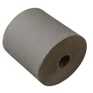 High Quality Kraft Color Paper Hand Towels Roll For Washroom Bamboo Paper Towel Napkin Paper