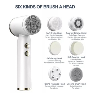 Brosse nettoyante électrique portable en silicone pour le visage, nettoyage en profondeur, chaud et froid - Product Image 5