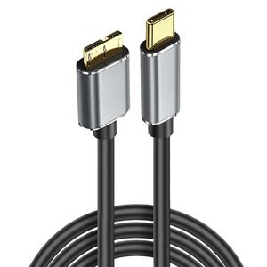 Cable de datos de carga rápida USB3.1 tipo <span class=keywords><strong>C</strong></span> a <span class=keywords><strong>Micro</strong></span> USB3.0 0,5 M/1M/1,5 M/2M cobre puro para disco duro y Note3/S5 - Product Image 1