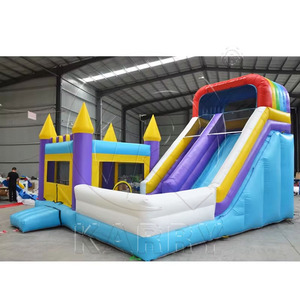 Most Popular 6x7m Moonwalk Inflatable Bounce House with <b>Slide</b> PVC Material 300-500kg Capacity 5-10 Passengers Easy Setup - Product Image 5