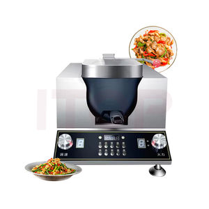 Vente d'usine <span class=keywords><strong>Robot</strong></span> de <span class=keywords><strong>cuisine</strong></span> à grande capacité 3500w Wok rotatif automatique Machine à frire le riz à la saute - Product Image 4