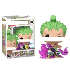 Hot Japanese Anime Funkos POP ONE PIECED 1288 Zoro #926 Luffy gear four Action Figure Anime Figure collection Model Toys