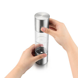 Moulin à poivre manuel à double tête, couvercle en métal cylindrique, portable pour la maison et les voyages, MG728A - Product Image 5