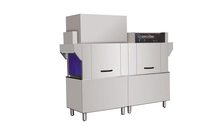 Lave-vaisselle à convoyeur commercial et industriel, capacité 2500-5000 services par heure, type linéaire, en acier inoxydable, pour cantine