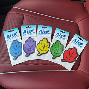 Paper Car Hanging Long Lasting Fragrance <b>Tablet</b> Custom Maple Leaf Shape Multi-scented Car air Freshener - Product Image 6