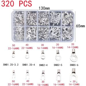 Kit de cosses de câble avec pince à sertir, 320 pièces de différentes tailles pour la connexion des bornes de câbles - Product Image 3
