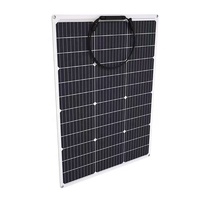 Panneau solaire monocristallin flexible haute efficacité pour l'extérieur, 12V/24V, pour toits, caravanes, bateaux, tentes