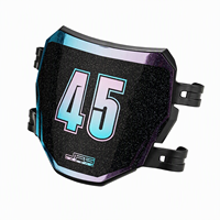 Plaque de numéro avant de course pour Surron Light Bee X S LBX Segway X160 X260 Moto électrique tout-terrain, cache-plaque de numéro brillant en PP