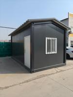 Maison préfabriquée en kit de 20 pieds, maison conteneur préfabriquée détachable avec toit en pente pour cour