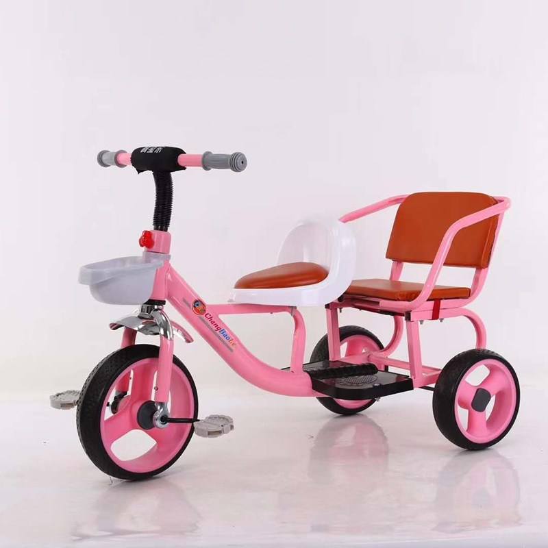 Bike Two Seat Tricycle Double Seater Cycle For Two Riders Two