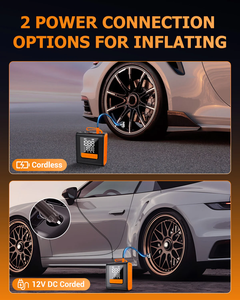 Kỹ thuật số xe lốp Inflator bơm 4000mAh pin 150PSI áp suất lốp màn hình vật liệu nhựa Inflator bơm lốp inflators - Product Image 4