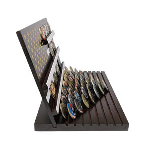 11 rangées militaire défi pièce présentoir support drapeau américain étui en bois, peut contenir - Product Image 5