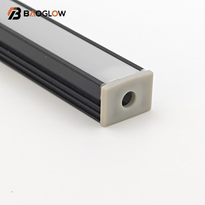 17*12mm Black No Grooving <b>Led</b> Aluminum Profile for Back <b>Led</b> Linear Light Strips Light with Aluminum Profile Clear Milky <b>Diffuser</b> - Product Image 5