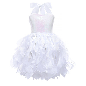 Robe de princesse à paillettes pour filles, double couche, style spirale, costume d'Halloween, robe de spectacle, robe de fête - Product Image 5