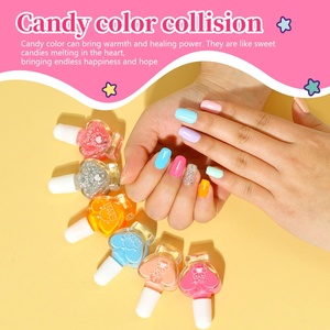 Ensemble de vernis à ongles à base d'eau en 12 couleurs, 5 ml, séchage rapide, pelable, non toxique, amovible, mignon, séchage à l'air, produits de soin des ongles - Product Image 2