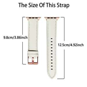 Correa de Repuesto de Cuero Sintético para Apple Watch de 38/40/41 mm, Accesorios para Reloj Inteligente - Product Image 6
