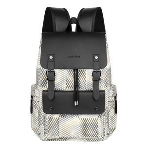 Sac à dos pour ordinateur portable en <span class=keywords><strong>cuir</strong></span> PU vintage, classique et élégant pour <span class=keywords><strong>homme</strong></span>, idéal pour les voyages d'affaires, les trajets quotidiens et l'université - Product Image 4