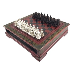 <span class=keywords><strong>Ajedrez</strong></span> Antiguo <span class=keywords><strong>3D</strong></span>, Piezas de <span class=keywords><strong>Ajedrez</strong></span> de Terracota, <span class=keywords><strong>Ajedrez</strong></span> de Mesa de Madera Retro Hecho a Mano, Regalo para Halloween/Día de Acción de Gracias/Navidad - Product Image 1