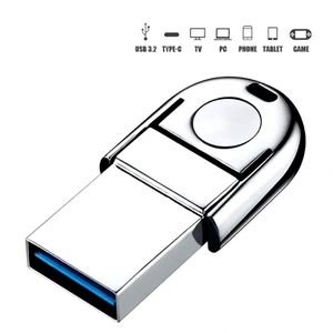 แฟลชไดรฟ์โลหะขนาดเล็กแบบ Dual Interface USB 3.0 Type C OTG สำหรับโทรศัพท์และคอมพิวเตอร์ ขายส่ง รับทำโลโก้ตามสั่ง - Product Image 2