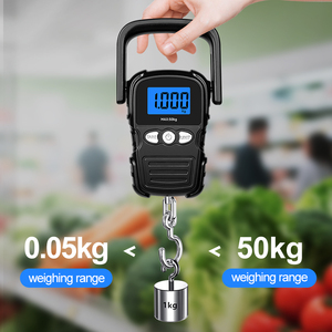 <span class=keywords><strong>Mini</strong></span> balance électrique suspendue, balance de poche, précision 10g, capacité 50kg, acier inoxydable + plastique ABS, garantie 1 an, <span class=keywords><strong>poids</strong></span> des bagages, OEM - Product Image 4