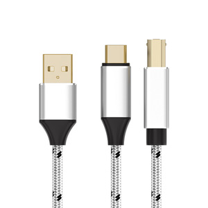 Midi Integrated Cable <strong>USB</strong> <strong>2.0</strong> a <strong>USB</strong> B and <strong>USB</strong> C <strong>Splitter</strong> Data Cable for Midi Keyboard,Mixer Decoder - Product Image 5
