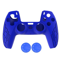 Coque en silicone antidérapante pour contrôleur PS5 Étui en caoutchouc souple avec 2 poignées de pouce pour PS5