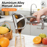 Presse-agrumes manuel en métal pour citron, extracteur de jus portable en alliage d'aluminium pour cuisine domestique