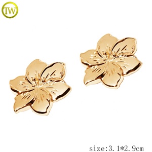 Tùy Chỉnh May Nút Nhà Máy Hoa Hình Dạng Quần Áo Phụ Kiện Kim Loại Vàng Chân Nút Hợp Kim Kim Loại Biểu Tượng Nổi Nút Cho Áo - Product Image 2