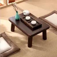 מוצק עץ תה שולחן קטן עץ קצר רגליים שולחן אירופאי סגנון