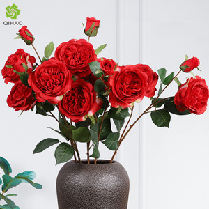 Ramo de Rosas Artificiales de 74.5cm, Flores de Seda de Alta Simulación, Decoraciones para Bodas, Arreglos Florales para Sala de Estar - Product Image 4