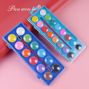 Ungiftiges festes Aquarellfarben-Set, 12/16 Farben, waschbares Aquarellfarben-Set mit Pinsel für Kinder, Erwachsene, Künstler - Product Image 5