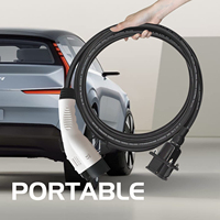 SAE 3.5kw 7kw 16A 32A Type1 à Type2 câble de charge EV rallonge de charge pour véhicules électriques