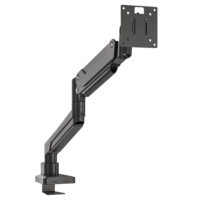 Bras de moniteur robotique de vente chaude pour les moniteurs d'ordinateur réglables d'écran de 17 "-49" supportent le bras de moniteur de ressort à gaz simple de 20KG