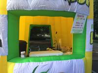 Support de limonade gonflable Oxford/PVC d'été avec bannière alternative Tente portable pour les ventes de boissons en plein air