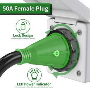 Cable de generador con conector de bloqueo, cable STW de calibre <span class=keywords><strong>6</strong></span>/3 + 8/1, macho y SS2-50R de 14-50P, 50 Amp, 25 pies, SS2 - Product Image 3