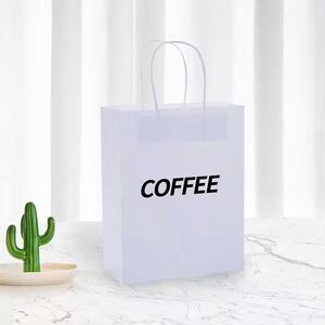 Wholesale Customized Kraft Paper Bags Brown White Recycled Shopping Bag Handle Logo Printed for Food Socks Your Own Logo - Product Image 2