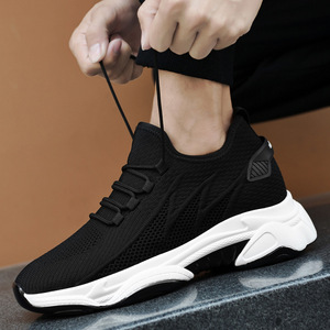 Zapatillas Deportivas de Punto con Cordones, Suela Gruesa y Transpirables, Estilo Primavera-Verano, que Aumentan la Estatura - Product Image 4
