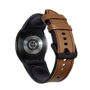 Bracelet de montre universel en cuir et silicone à dégagement rapide pour Samsung Galaxy Watch 4 5 42mm 46mm – Vente en gros - Product Image 6