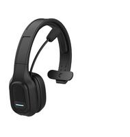 Casque d'écoute Bluetooth pour chauffeur de camion avec microphone, portée sans fil de 10 mètres, casque de camionneur ultra-large et doux