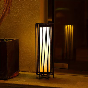 Solar Rattan Lamp Vertical Outdoor Garden <b>Light</b> Waterproof LED Courtyard Decoration Lawn Lighting - Product Image 1