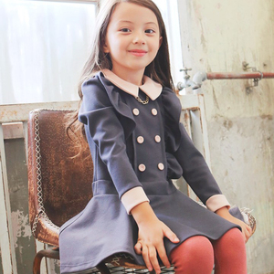 Vestido Infantil de Manga Larga con Estampado Floral para Niña, Estilo Japonés, Productos Maternos e Infantiles - Product Image 4