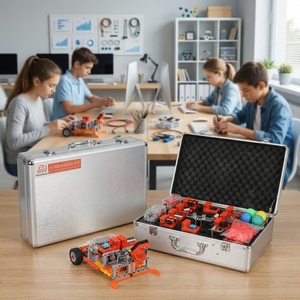 Kit <span class=keywords><strong>de</strong></span> Robot Educativo <span class=keywords><strong>de</strong></span> Programación STEM con Sensor para Aula Europea, Kit Avanzado <span class=keywords><strong>de</strong></span> IA para Laboratorio Escolar - Product Image 1